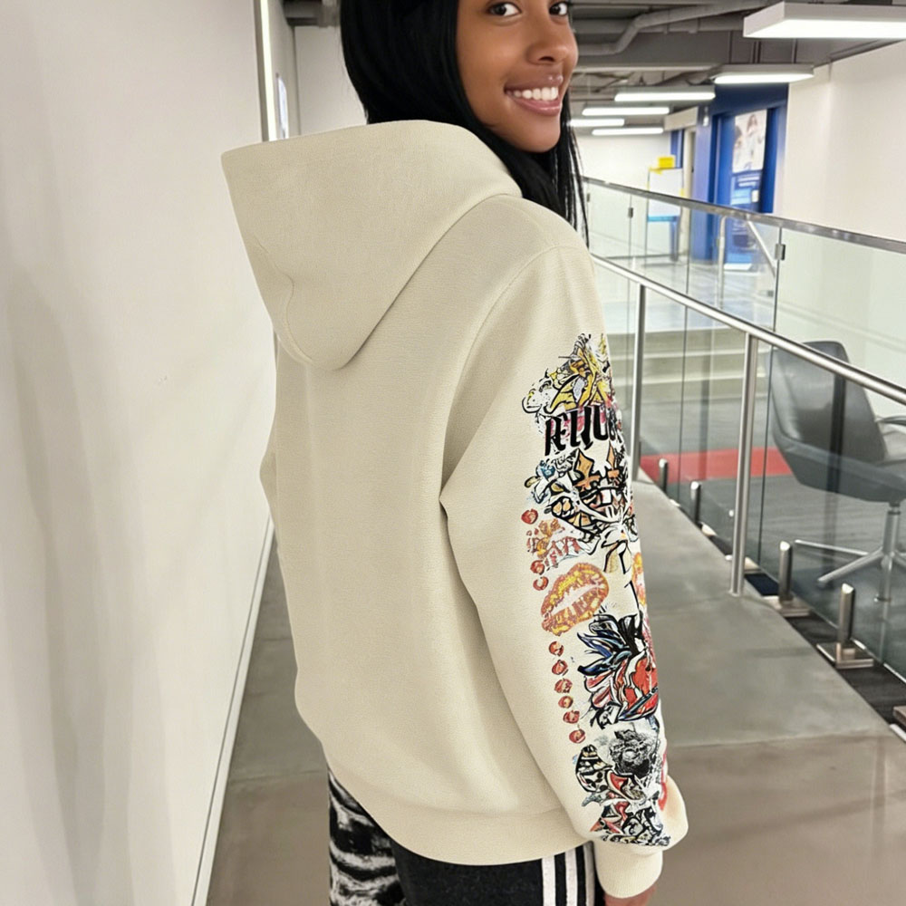 XH-Fashion Cotton Printed Hoodie for Women's Casual Activewear Women Activewear Manufacturer