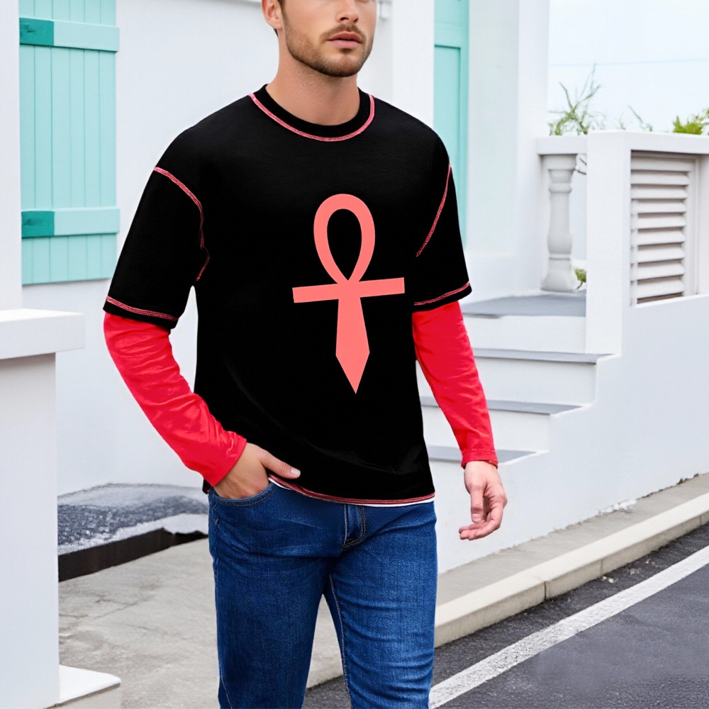 XH-Fashion Customizable Distressed Cotton Tee - Edgy Streetwear Style