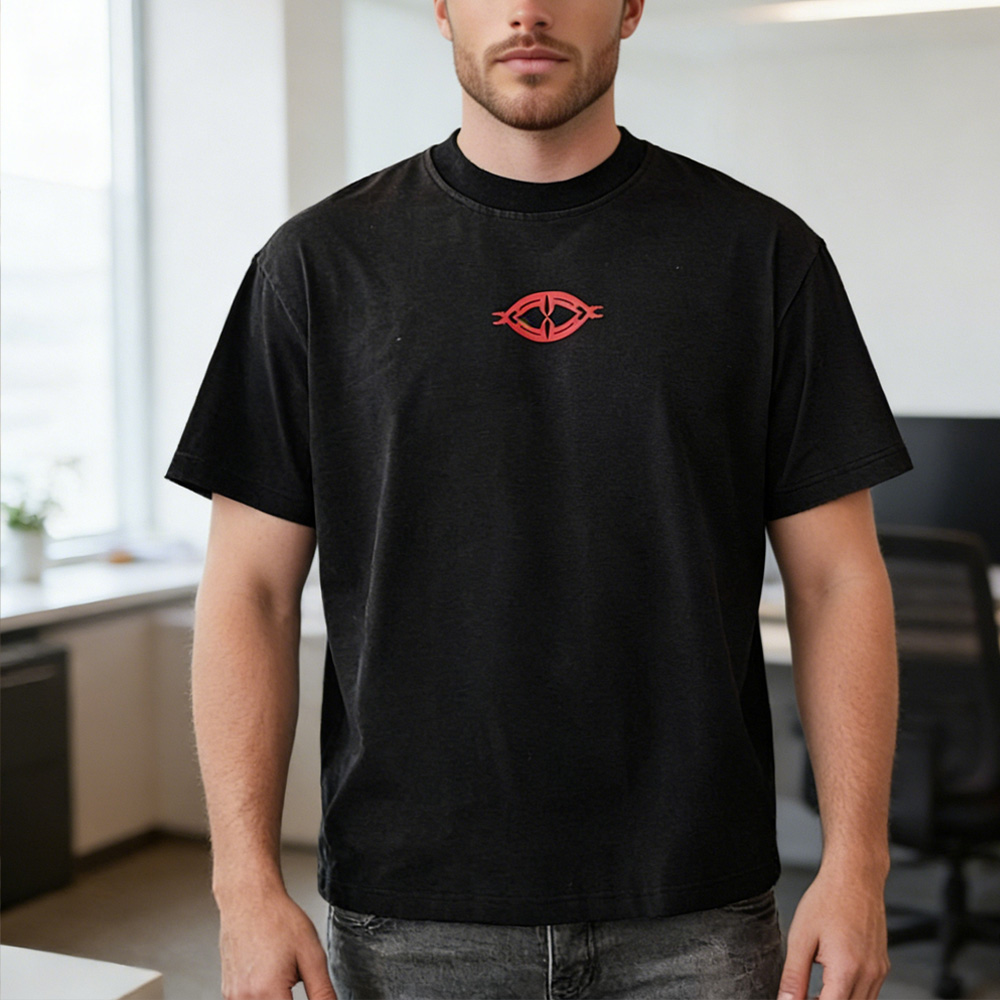 XH-Fashion  Customizable Distressed Cotton Tee - Edgy Streetwear Style-product