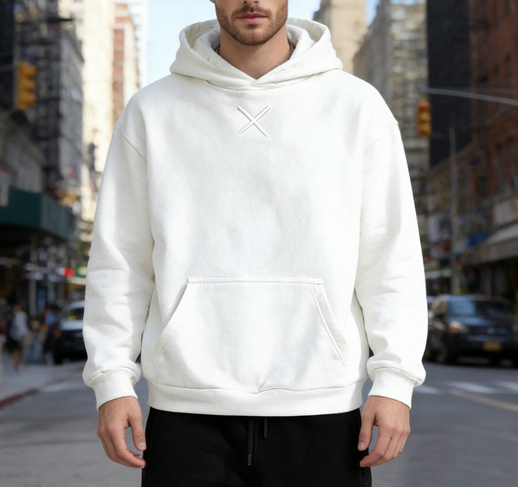 XH-Fashion Customizable Distressed Cotton Hoodie - Edgy Streetwear Style-product