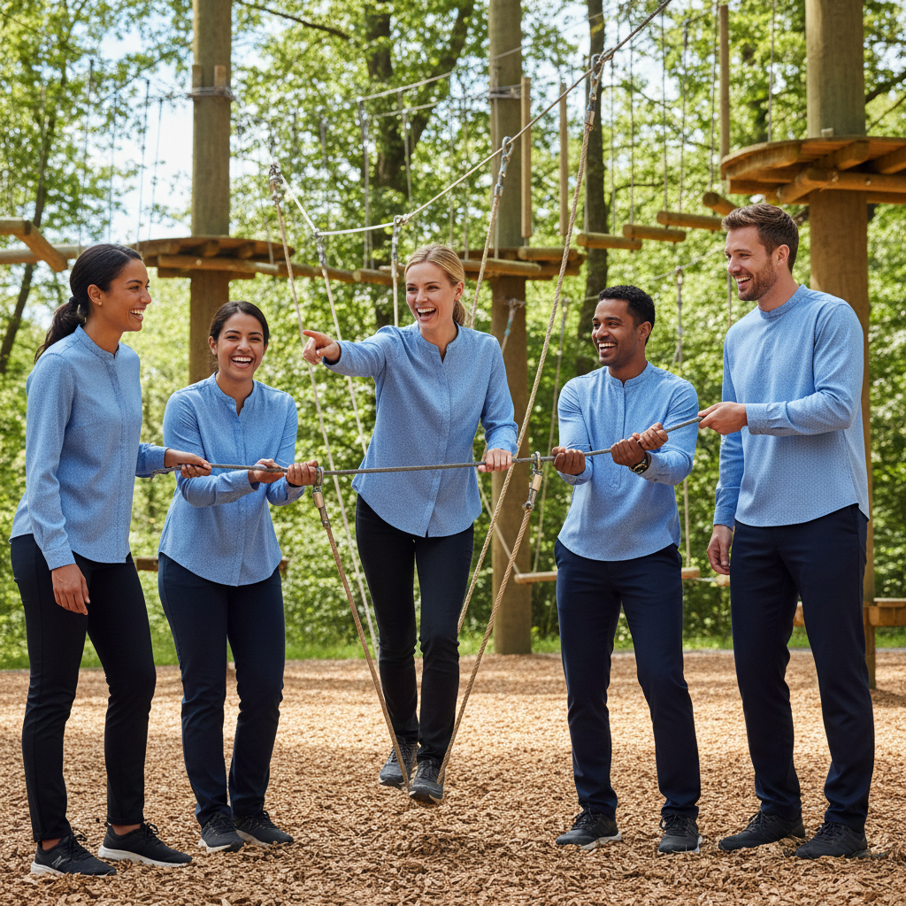 Long Sleeve Blouse For Corporate Team Building
