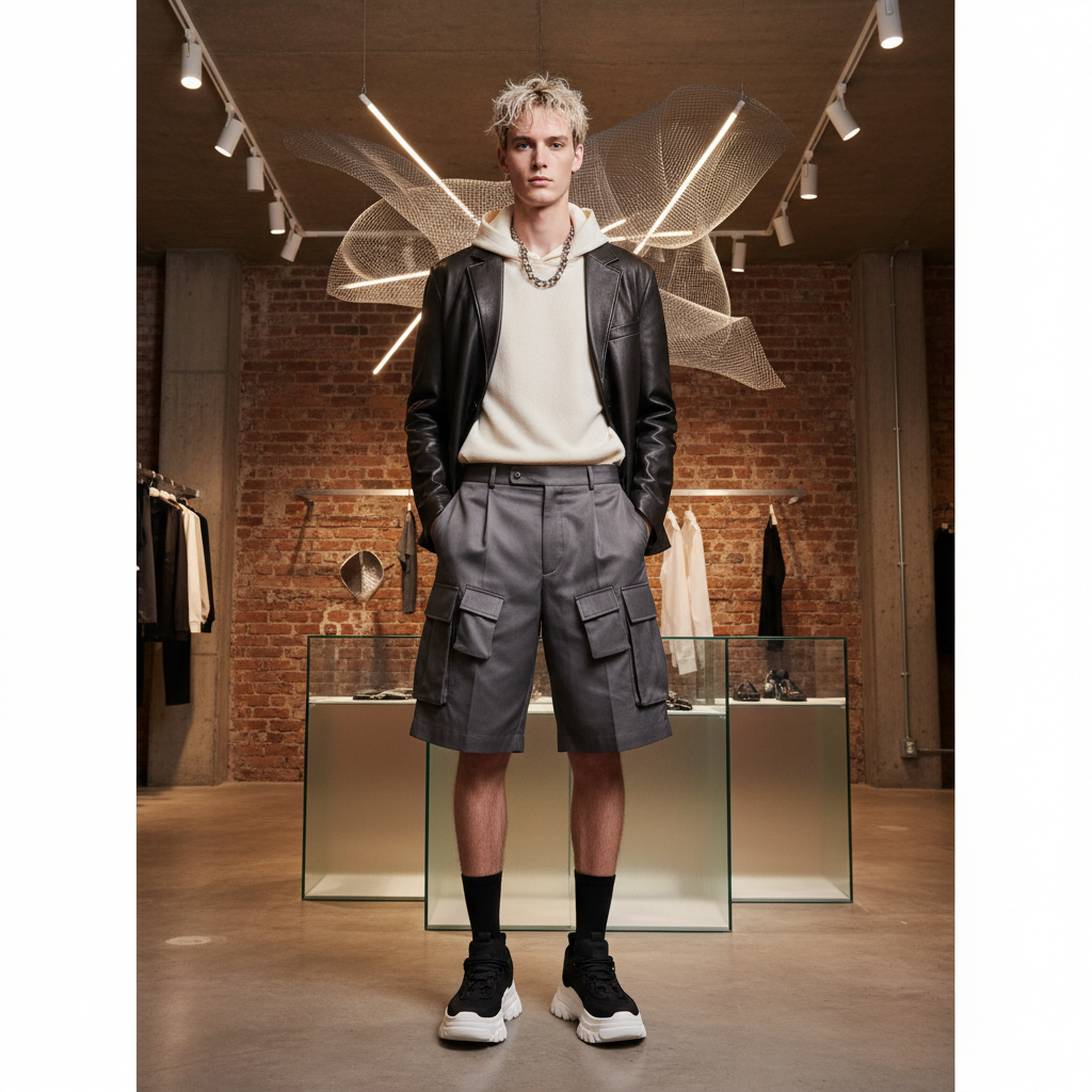 Cargo Shorts For Luxury Street Fashion Pop-Ups