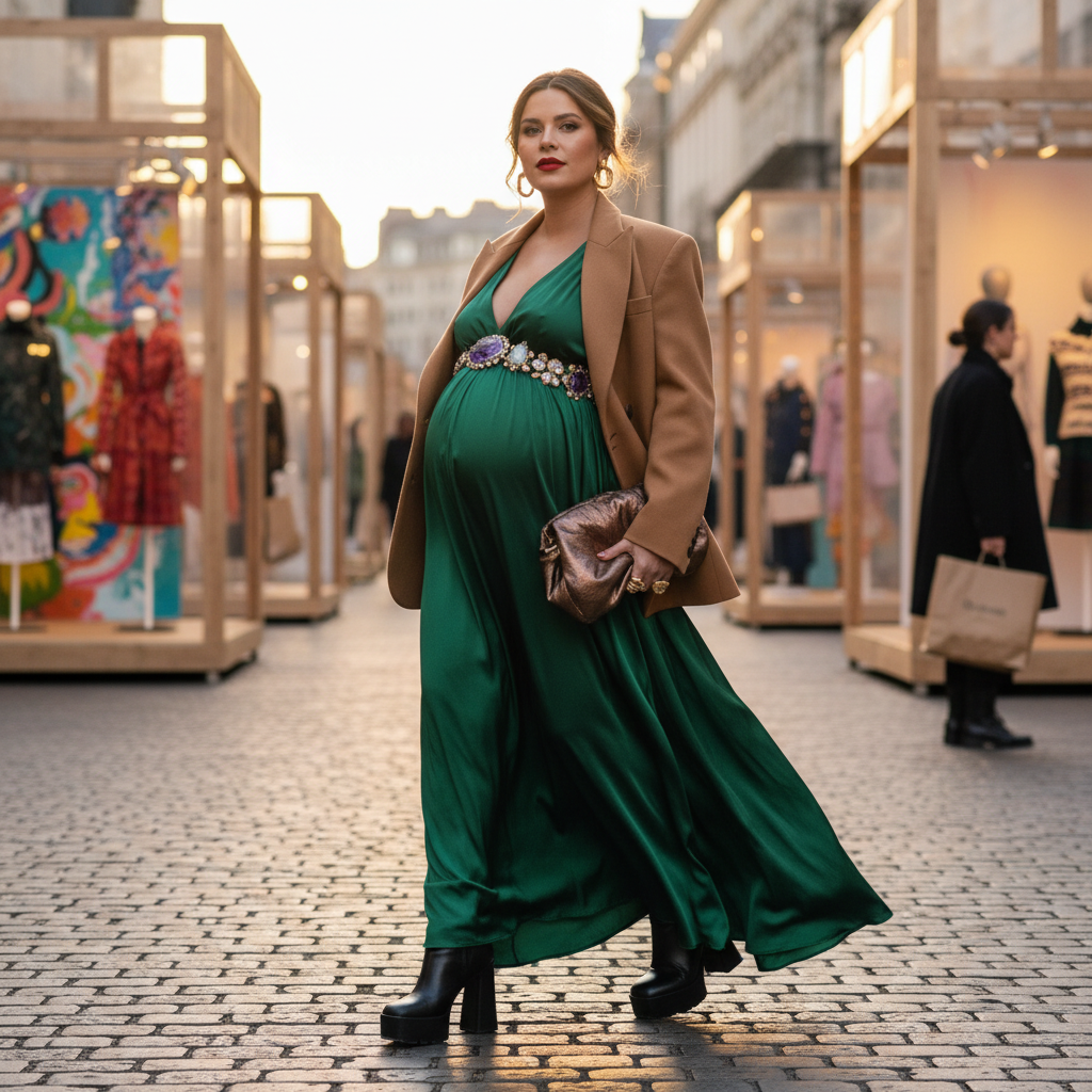 Maternity Dress For Luxury Street Fashion Pop-Ups