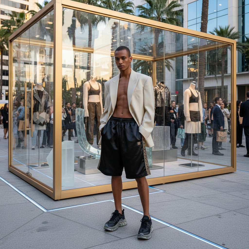 Sports Shorts For Luxury Street Fashion Pop-Ups