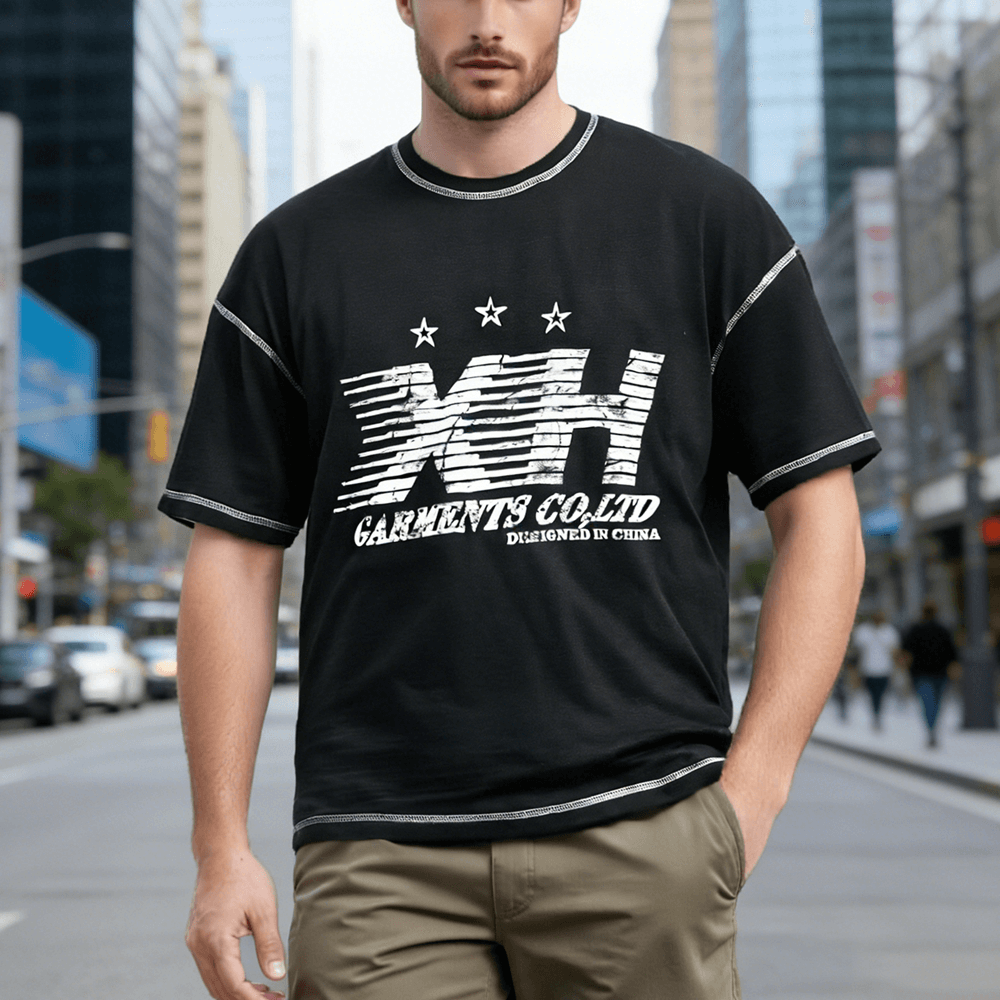 XH25-PB0806-C Customize Men T-shirt