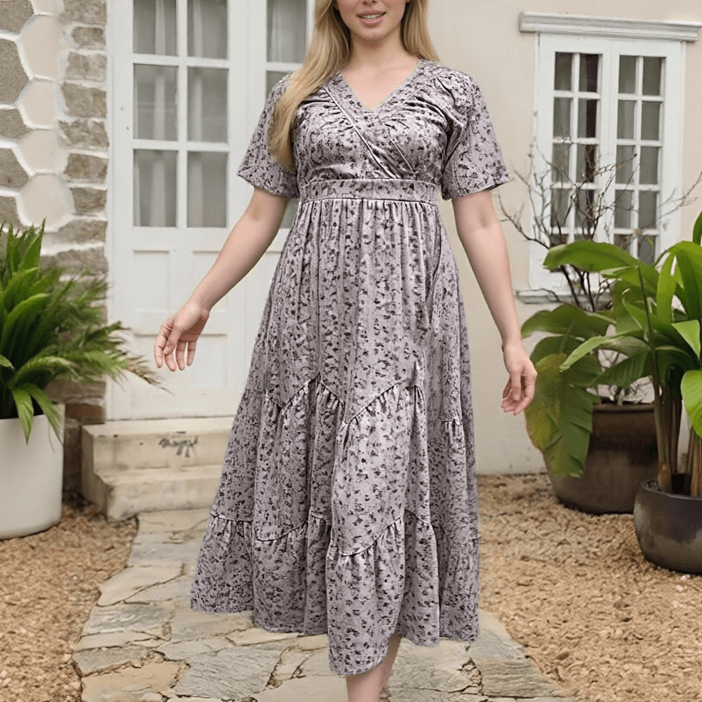 XH-Fashion OEM Women's Long Dress Maternity Long Dress - Elegant Women's Maxi Dress for Expecting Moms Women Dress Manufacturer Supplier-product